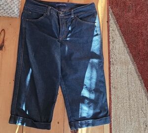 Bandolino Dark Blue Cropped Jeans - Women's Ankle-Length